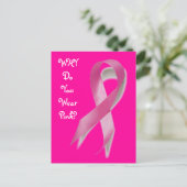 Waarom Draag u Roze? Ribbon Briefkaart (Staand voorkant)