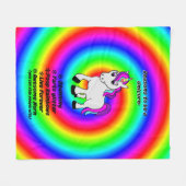 Waarom een Unicorn Fleece Blanket 50x60 zijn (Voorkant (Horizontaal))