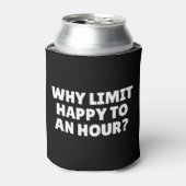 Waarom een uur lang tevreden houden? blikjeskoeler (Blikje Voorkant)