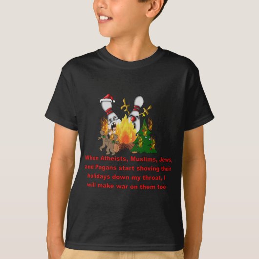 Waarom er oorlog is met Kerstmis? T-shirt (Voorkant)