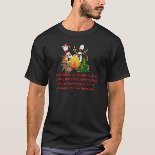 Waarom er oorlog is met Kerstmis? T-shirt (Voorkant)