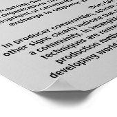 Waarom Fair Trade? Poster (Hoek)