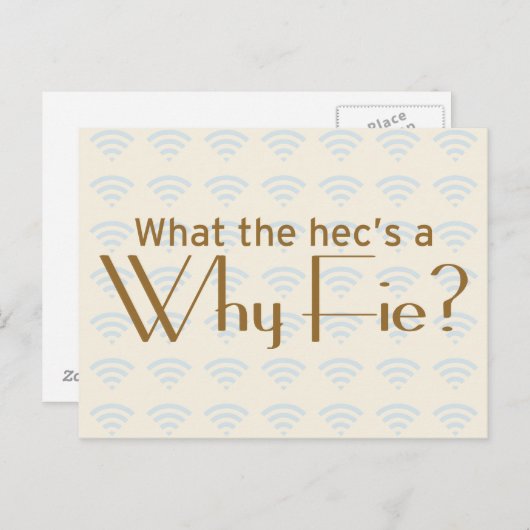 Waarom Fie? Briefkaart (Voorkant / Achterkant)