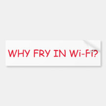 Waarom Fry in de sticker van de bumper van WiFi