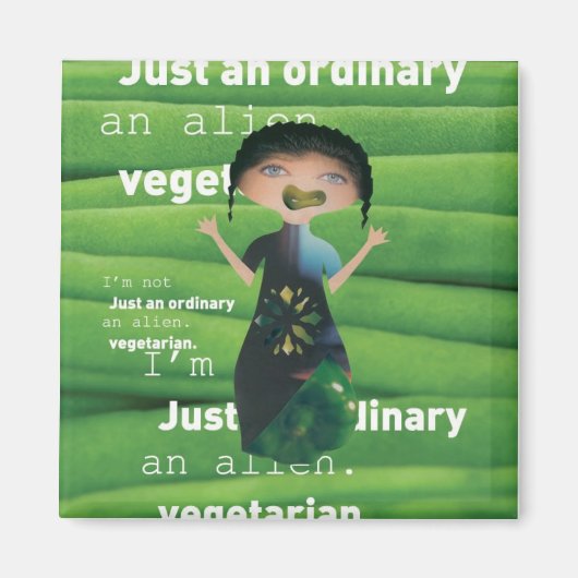 Waarom geen vegetariër magneet (Voorkant)