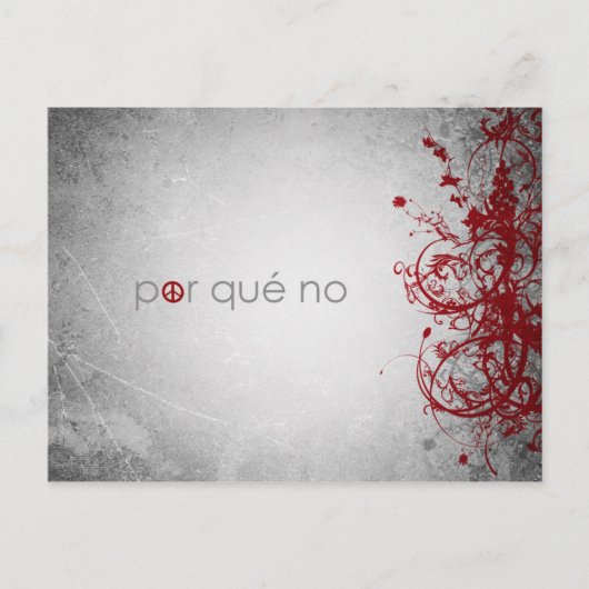 waarom geen vrede - spaans briefkaart (Voorkant)