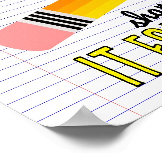 Waarom geluk kopen als de bibliotheek het gratis d poster (Hoek)