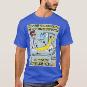 Waarom ging de banaan naar het ziekenhuis? Grappig T-shirt (Voorkant)