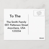 Waarom ging de zon naar school briefkaart (Achterkant)