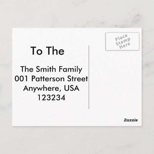 Waarom ging de zon naar school briefkaart (Achterkant)