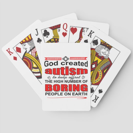 Waarom God autisme creëerde Pokerkaarten (Achterkant)