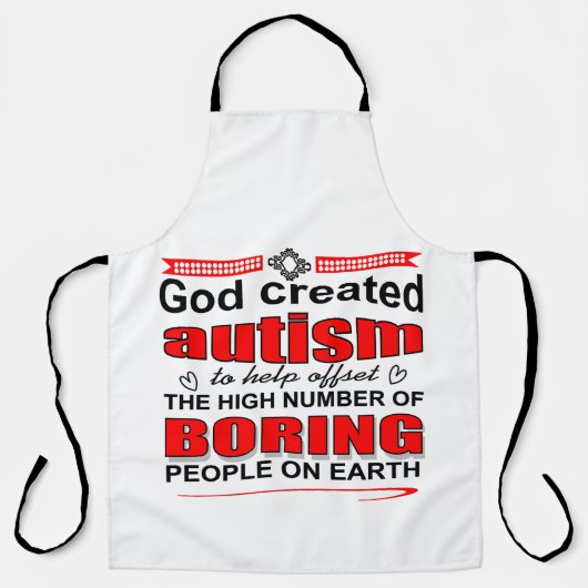 Waarom God autisme creëerde Schort (Voorkant)