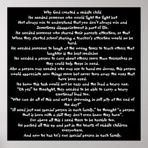Waarom God een middelbaar kind creëerde Poster