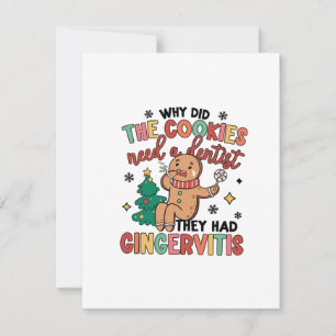 Waarom hadden de koekjes een tandarts nodig? Ze ha Notitiekaartje