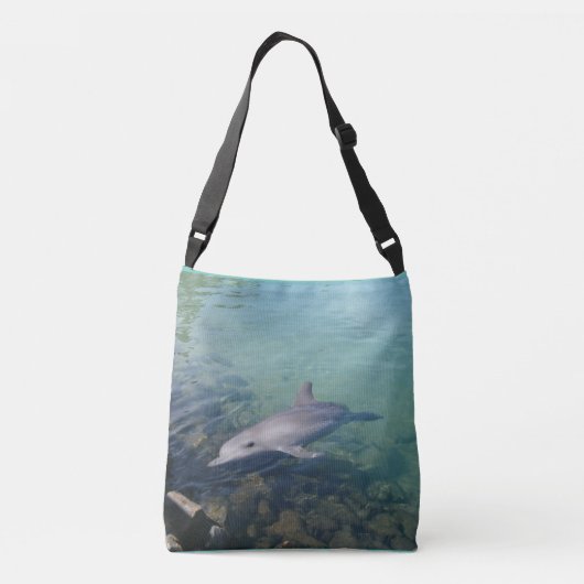 Waarom Hallo Mr Dolphin, Crossbody Bag Crossbody Tas (Achterkant)