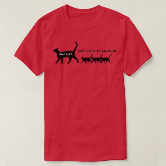 Waarom heb ik 3 katten? t-shirt (Design voorkant)