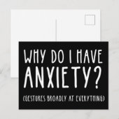 Waarom heb ik angst? Gestures bij alles Briefkaart (Voorkant / Achterkant)