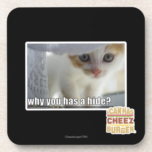 Waarom heb je een huid? bier onderzetter (Voorkant)