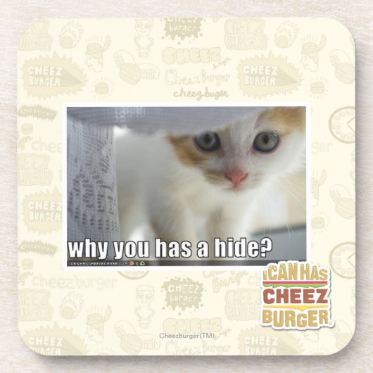 Waarom heb je een huid? drankjes onderzetter (Voorkant)