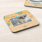 Waarom heb je een huid? drankjes onderzetter (Linkerzijde)