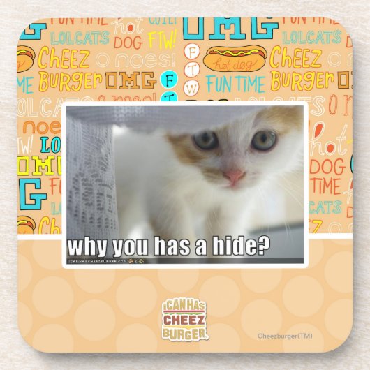 Waarom heb je een huid? drankjes onderzetter (Voorkant)