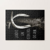 Waarom heb je mijn eiwit zwart en wit olifant nodi legpuzzel (Horizontaal)