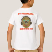 Waarom hebben apen grote neusgaten? t-shirt (Achterkant)