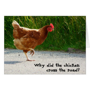 Waarom heeft de Chicken Cross de weg bewandeld?