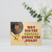 Waarom heeft de Chicken Cross de weg bewandeld? Briefkaart (Staand voorkant)