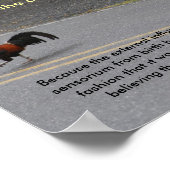 Waarom heeft het kippenkruis? - (klein) poster (Hoek)