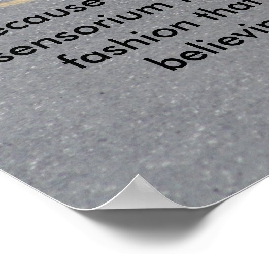 Waarom heeft het kippenkruis? -poster poster (Hoek)