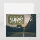 Waarom helemaal gaan briefkaart (Voorkant / Achterkant)