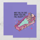 Waarom Herfst in Love Funny Anti Valentine Feestdagenkaart (Voorkant / Achterkant)