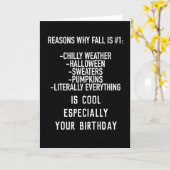 WAAROM "HERFST OF HERFST VERJAARDAGEN" ZO COOL ZIJ KAART (Gele Bloem)