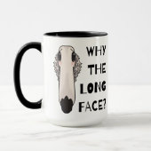 Waarom het lange gezicht Borzoi Dog Mok (Links)