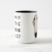 Waarom het lange gezicht Borzoi Dog Mok (Midden)