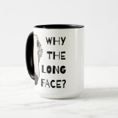 Waarom het lange gezicht Borzoi Dog Mok (Voorkant links)