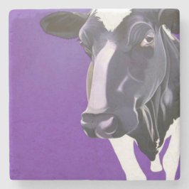 "Waarom het lange gezicht? " onderzetter van steen