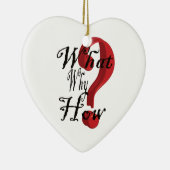 waarom het vraagteken keramisch ornament (Rechts)