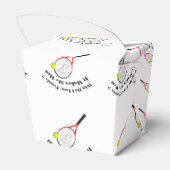 Waarom hou ik van tennis? Het maakt me warm Bedankdoosjes (Achterkant)