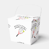 Waarom hou ik van tennis? Het maakt me warm Bedankdoosjes (Voorkant Zijde)
