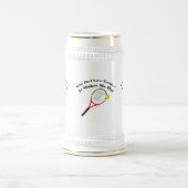 Waarom hou ik van tennis? Het maakt me warm Bierpul (Center)