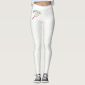 Waarom hou ik van tennis? Het maakt me warm Leggings (Voorkant)
