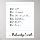 Waarom ik Coach Poster (Voorkant)