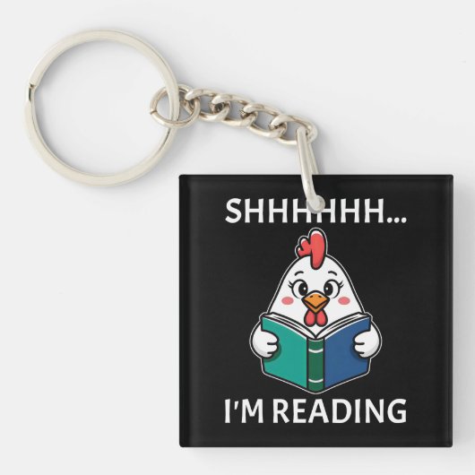 Waarom ik een boek lees over een geliefde van kipp sleutelhanger (Voorkant)