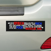 Waarom ik een Republikein-bumper-sticker ben Bumpersticker (Op auto)