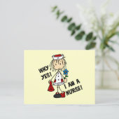 Waarom ik een verpleegster ben briefkaart (Staand voorkant)