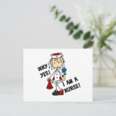 Waarom ik een verpleegster ben briefkaart (Staand voorkant)