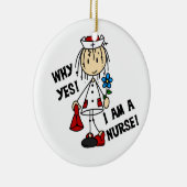 Waarom ik een verpleegster ben keramisch ornament (Rechts)