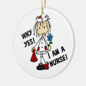 Waarom ik een verpleegster ben keramisch ornament (Links)